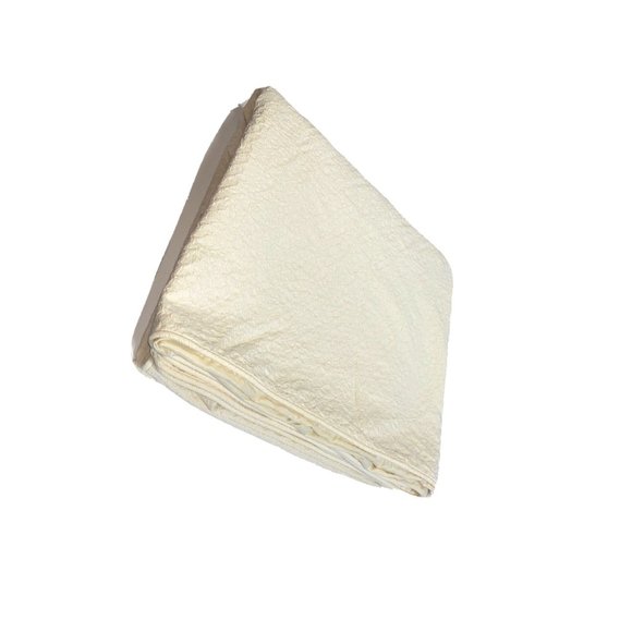 Ethan Allen Custom Made Cream Duvet Cover Full Queen Cotton Lace Bedding Vintage - Picture 4 of 12